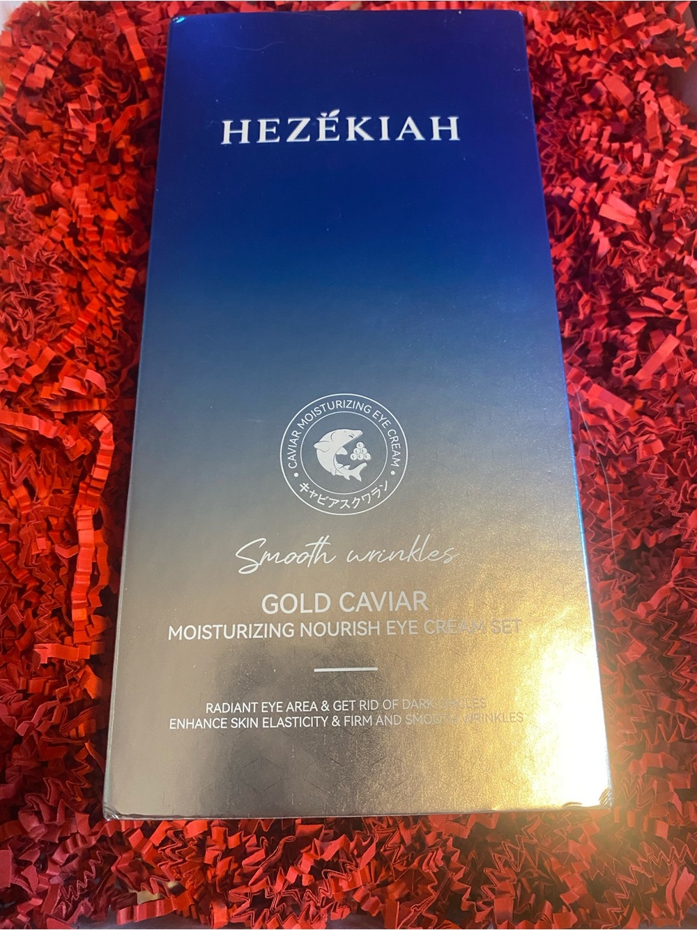 HEZÉKIAH Gold Caviar Moisturizing Eye Cream Set - Blue Gradient